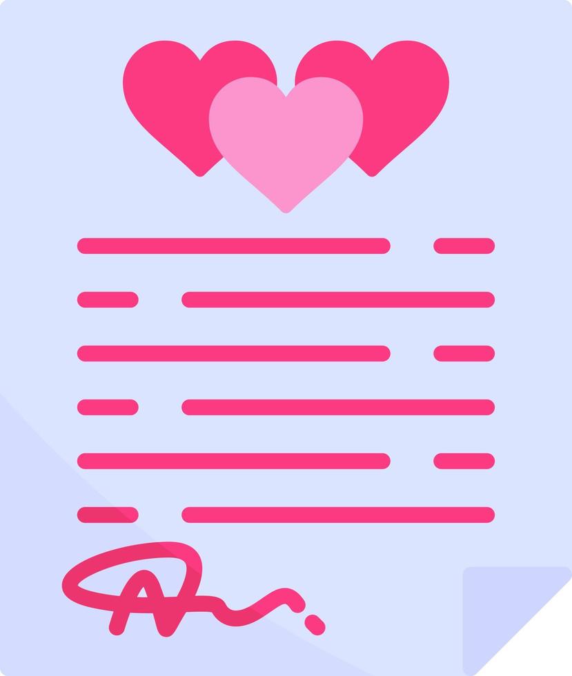 design de ícone criativo de contrato de casamento vetor