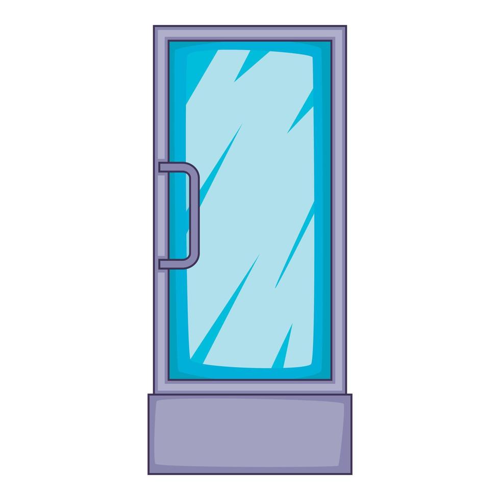 ícone de vitrine de geladeira, estilo cartoon vetor