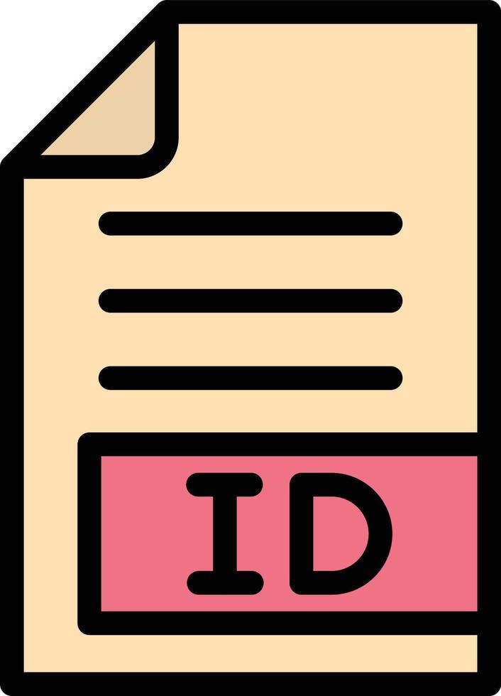ilustração de design de ícone de vetor de identificação