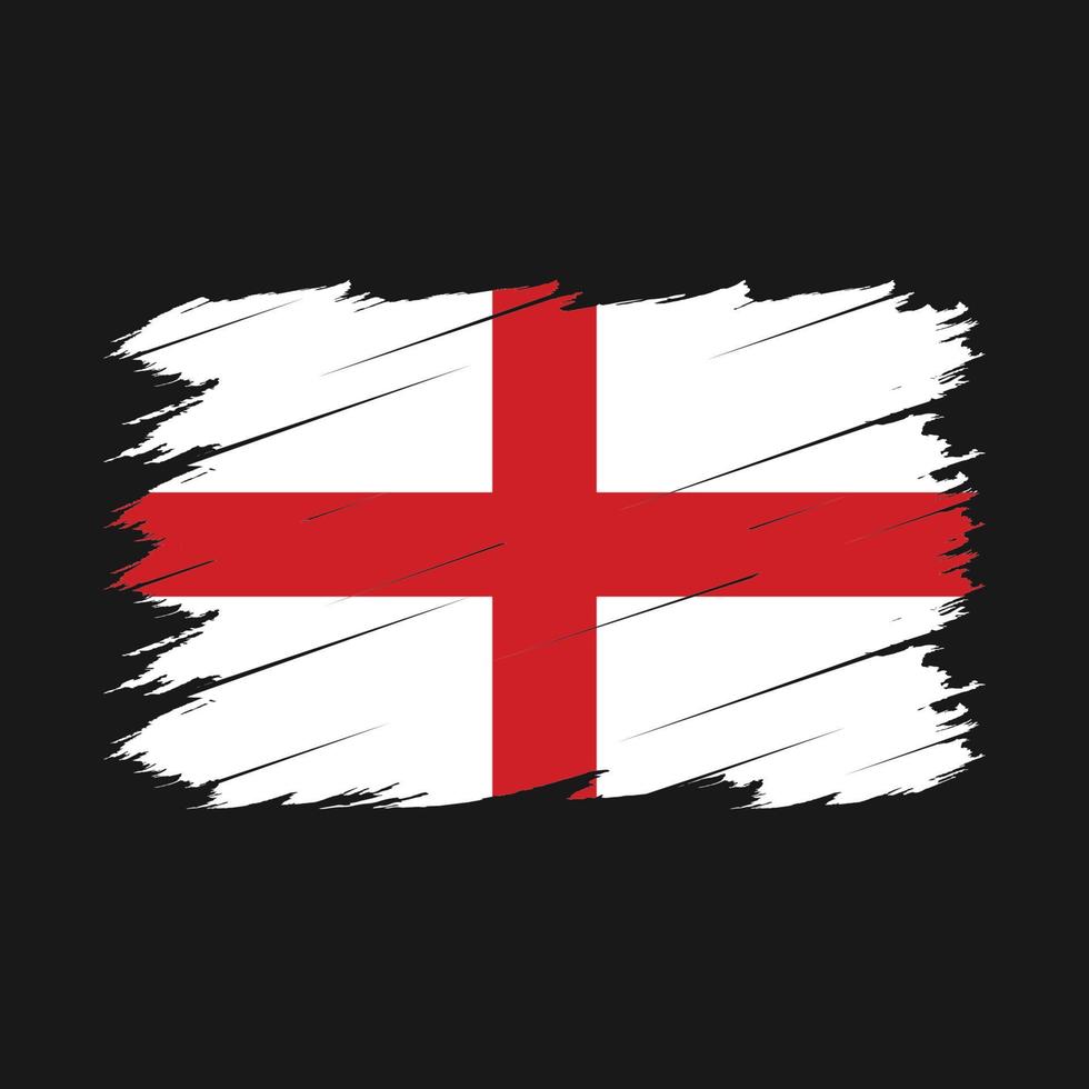 escova de bandeira da inglaterra vetor