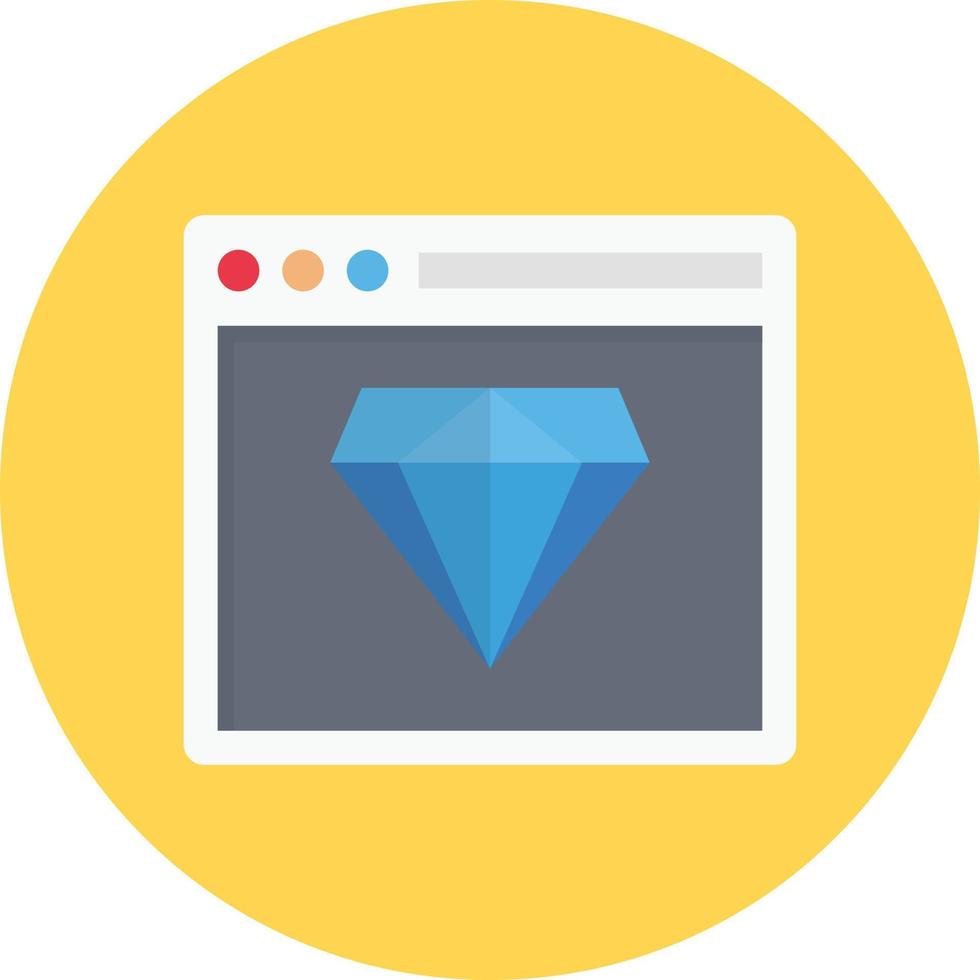 ilustração em vetor de diamante de página da web em um icons.vector de qualidade background.premium para conceito e design gráfico.