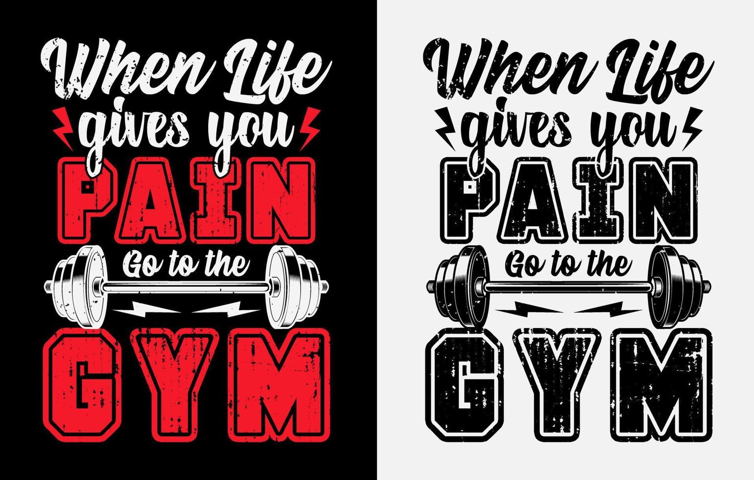 design de camiseta de ginástica, citação motivacional de academia, design de camiseta inspiradora de treino vetor