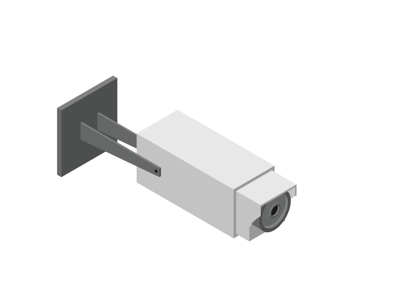 coleção de elementos isométricos de cctv com dispositivos eletrônicos de câmeras de segurança para diferentes tipos de monitoramento e vigilância. adequado para diagramas, infográficos e outros ativos gráficos vetor