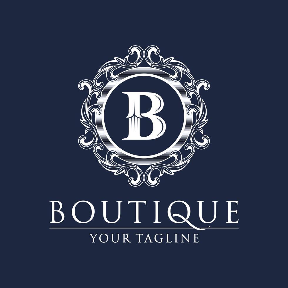 logotipo de moda e boutique vetor