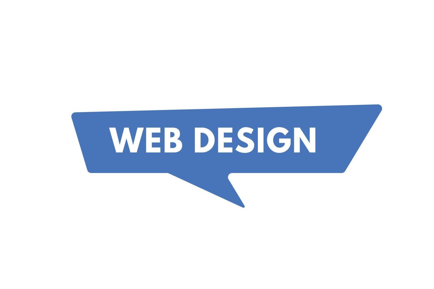 botão de design da web. web design sinal ícone etiqueta etiqueta web botões vetor
