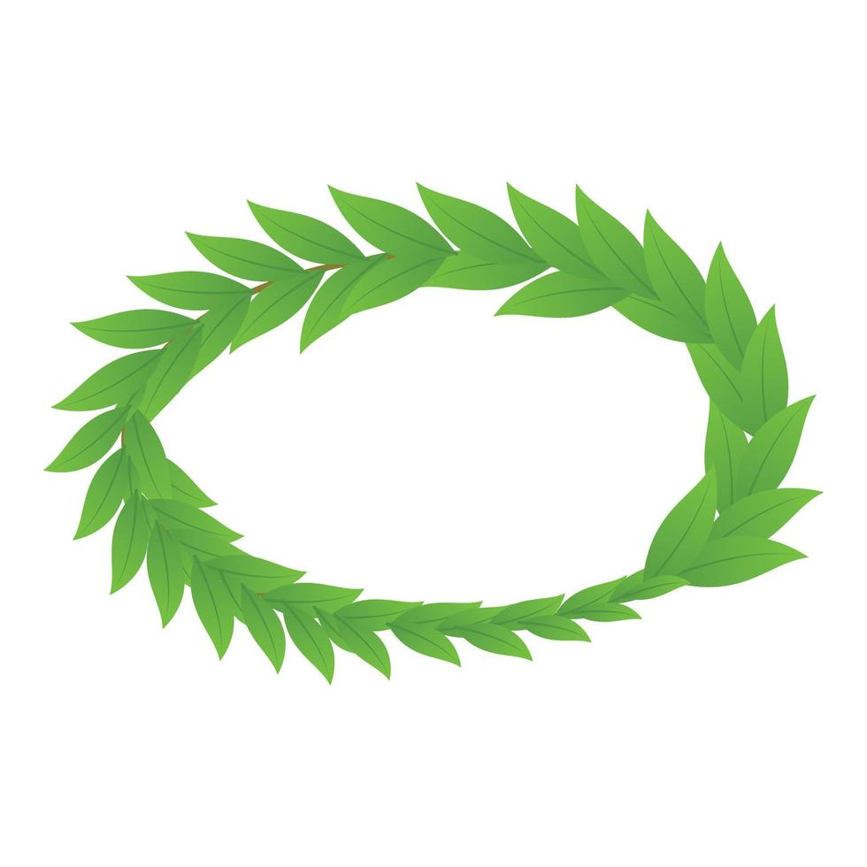 ícone de coroa de plantas, estilo isométrico vetor