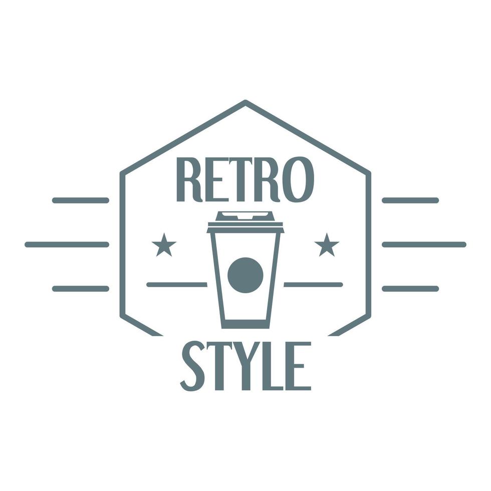 logotipo estilo retrô, estilo simples vetor