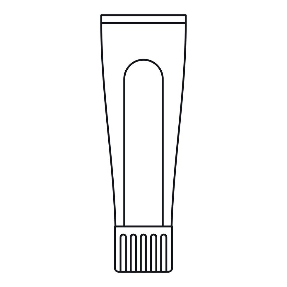 tubo de creme dental ou ícone de creme, estilo de estrutura de tópicos vetor