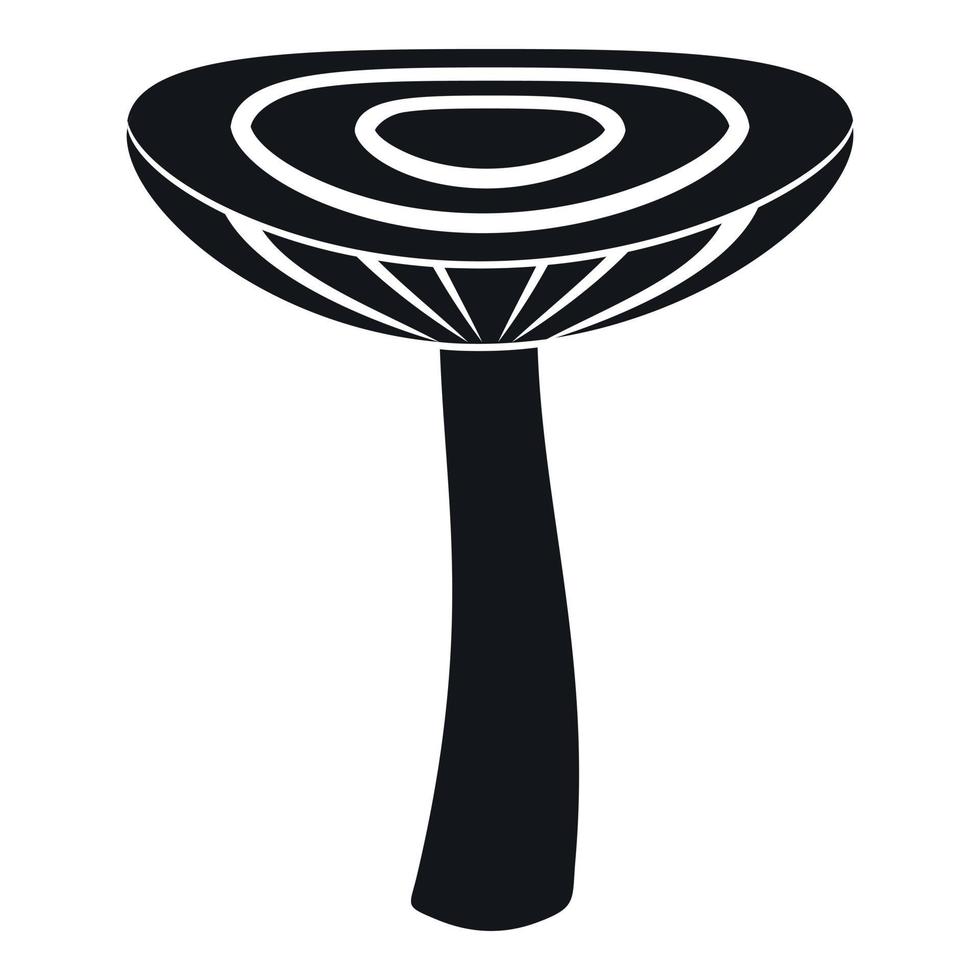 ícone de cogumelo avermelhado, estilo simples vetor