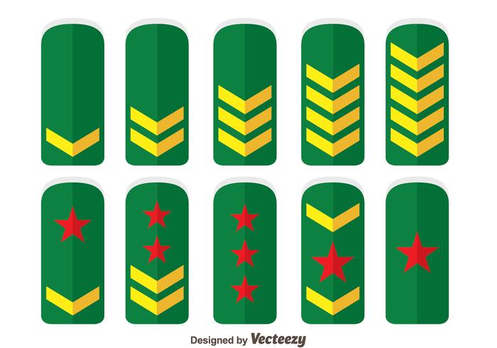Vector de Coleção de Ordem do Exército Verde