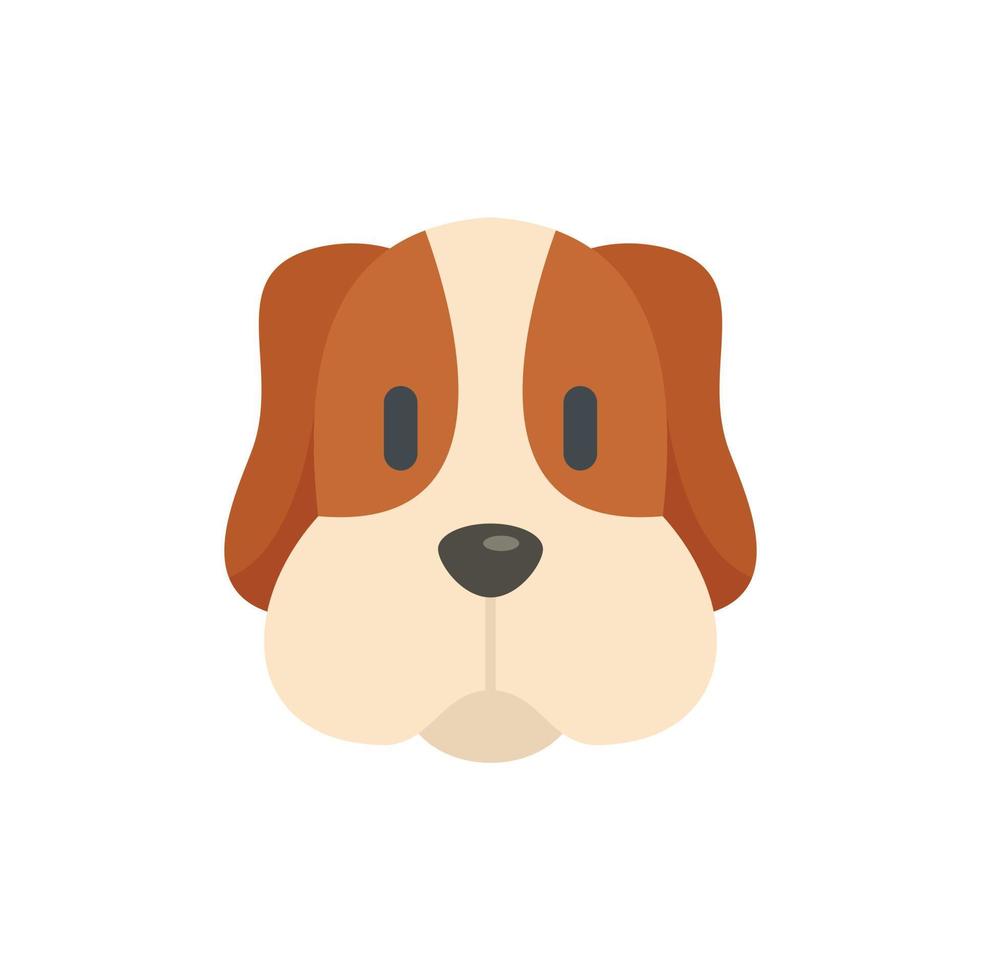 ícone de cabeça de cachorro vetor plano isolado