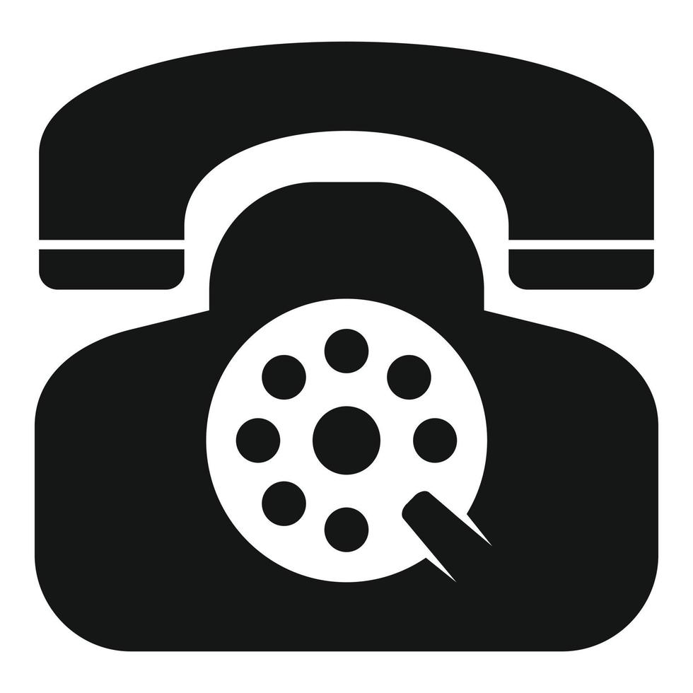vetor simples de ícone de telefone. negócios online
