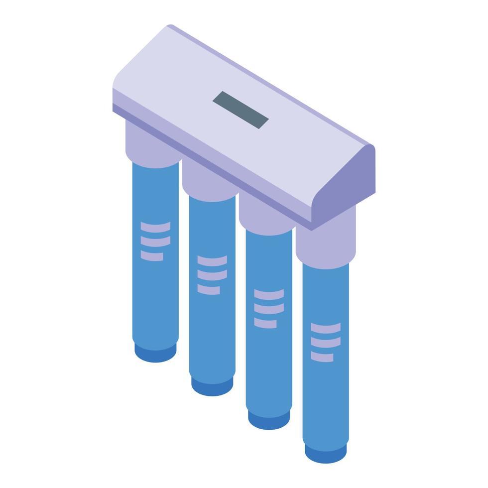 vetor isométrico do ícone do sistema de osmose de água. sistema reverso