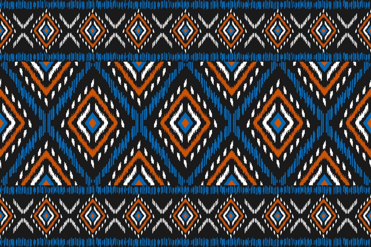 tapete étnico tribal arte padrão. padrão sem emenda de ikat étnico. estilo americano, mexicano. vetor