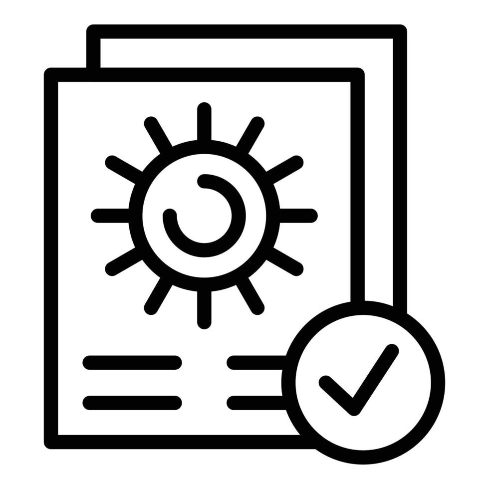 vetor de contorno do ícone de teste de vírus. pcr corona