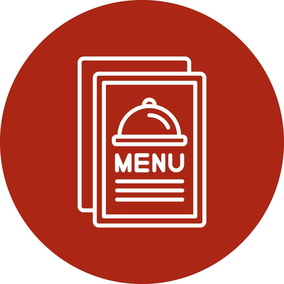 design de ícone criativo de menu vetor