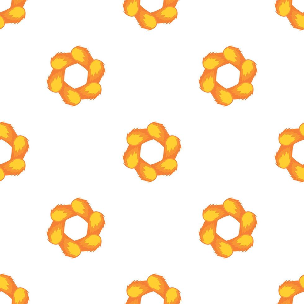 vetor sem emenda de padrão de círculo abstrato laranja