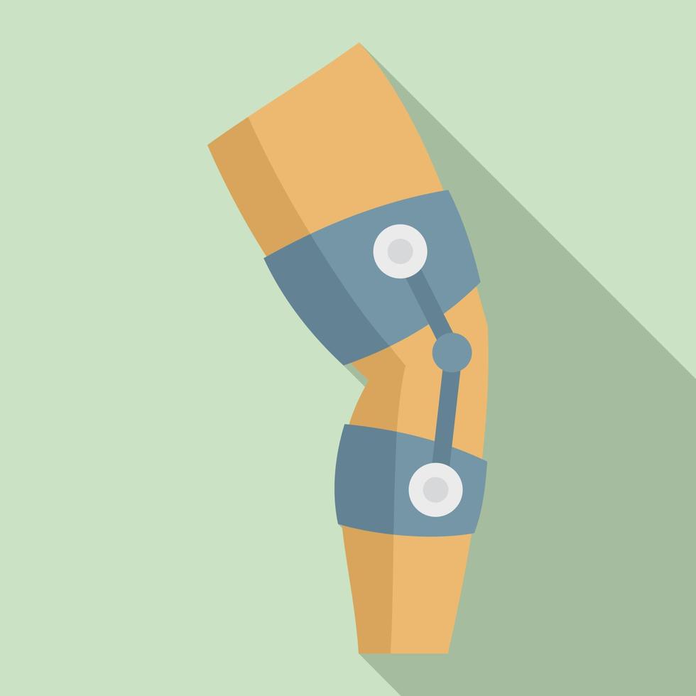 vetor plano de ícone de dor de pé jovem. lesão de bandagem