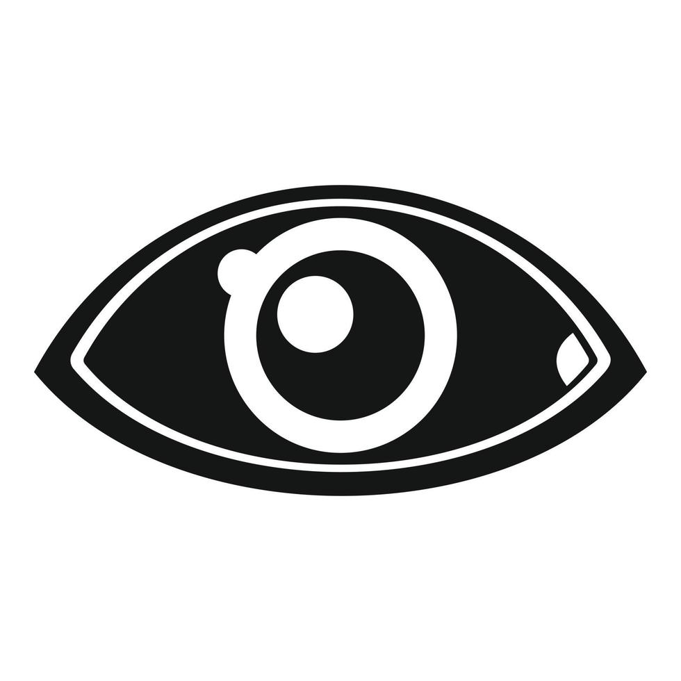 vetor simples de ícone de olho. visão do globo ocular
