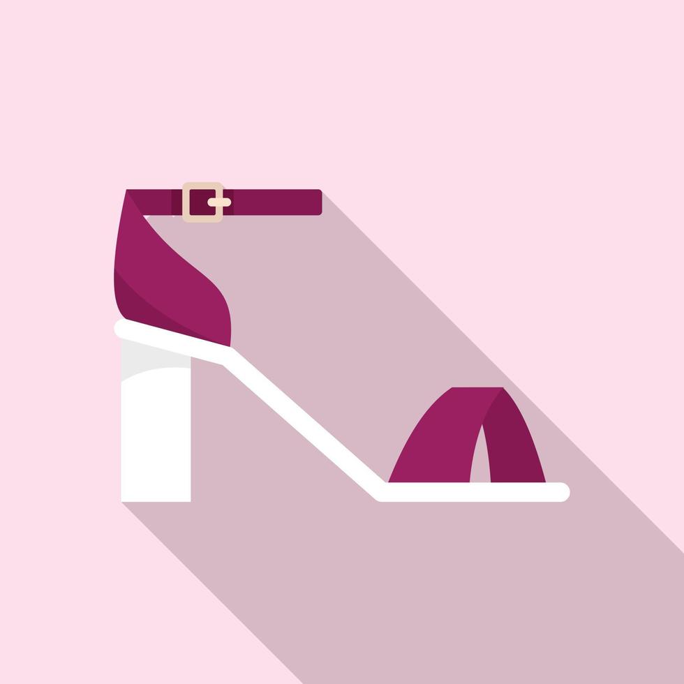 vetor plana de ícone de sandália casual. calçado de mulher