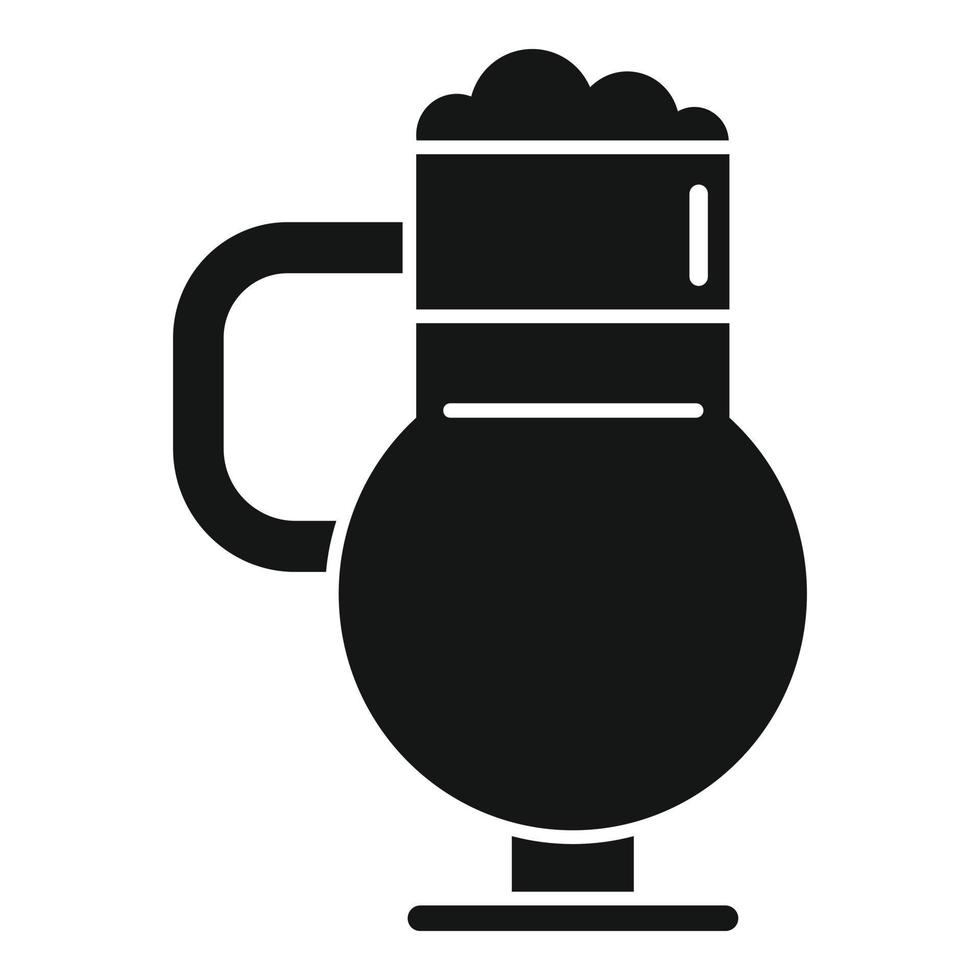vetor simples do ícone do café mocha. copa do restaurante