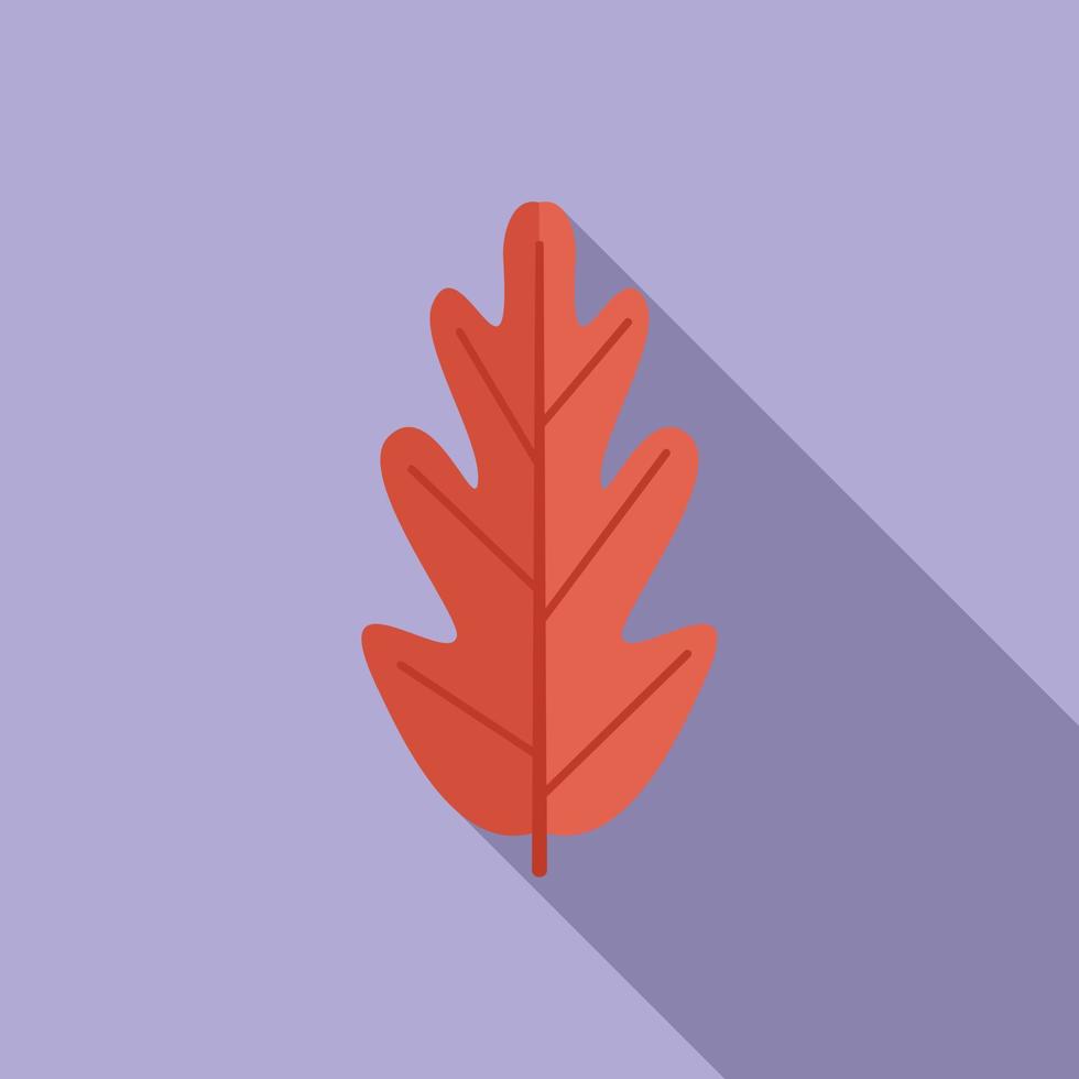 vetor plano de ícone de folha vermelha. folha de outono