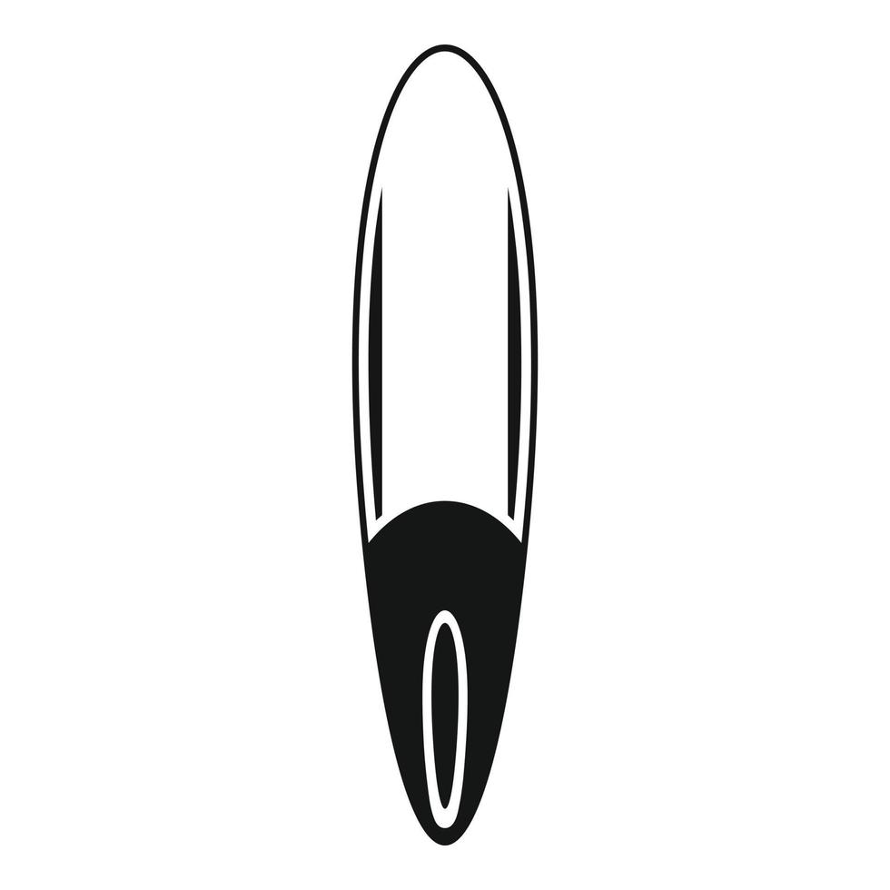 vetor simples do ícone da placa sup do carvalho. remo de surf