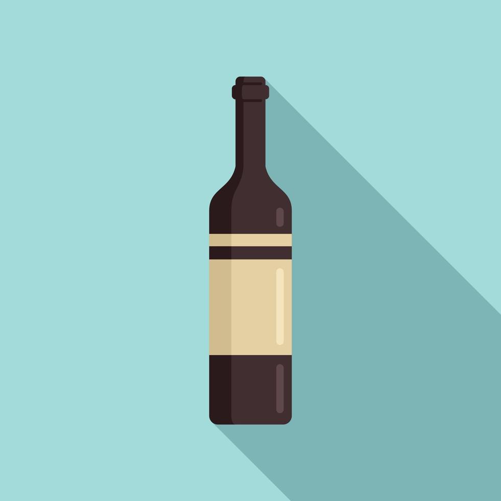 vetor plano de ícone de garrafa de vinho grego. menu grécia