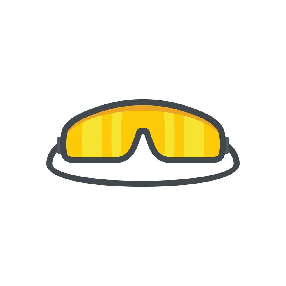 ícone de óculos de pára-quedista vetor plano isolado
