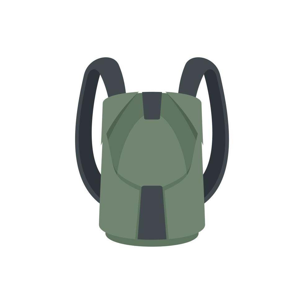 ícone de mochila de pára-quedas vetor isolado plano
