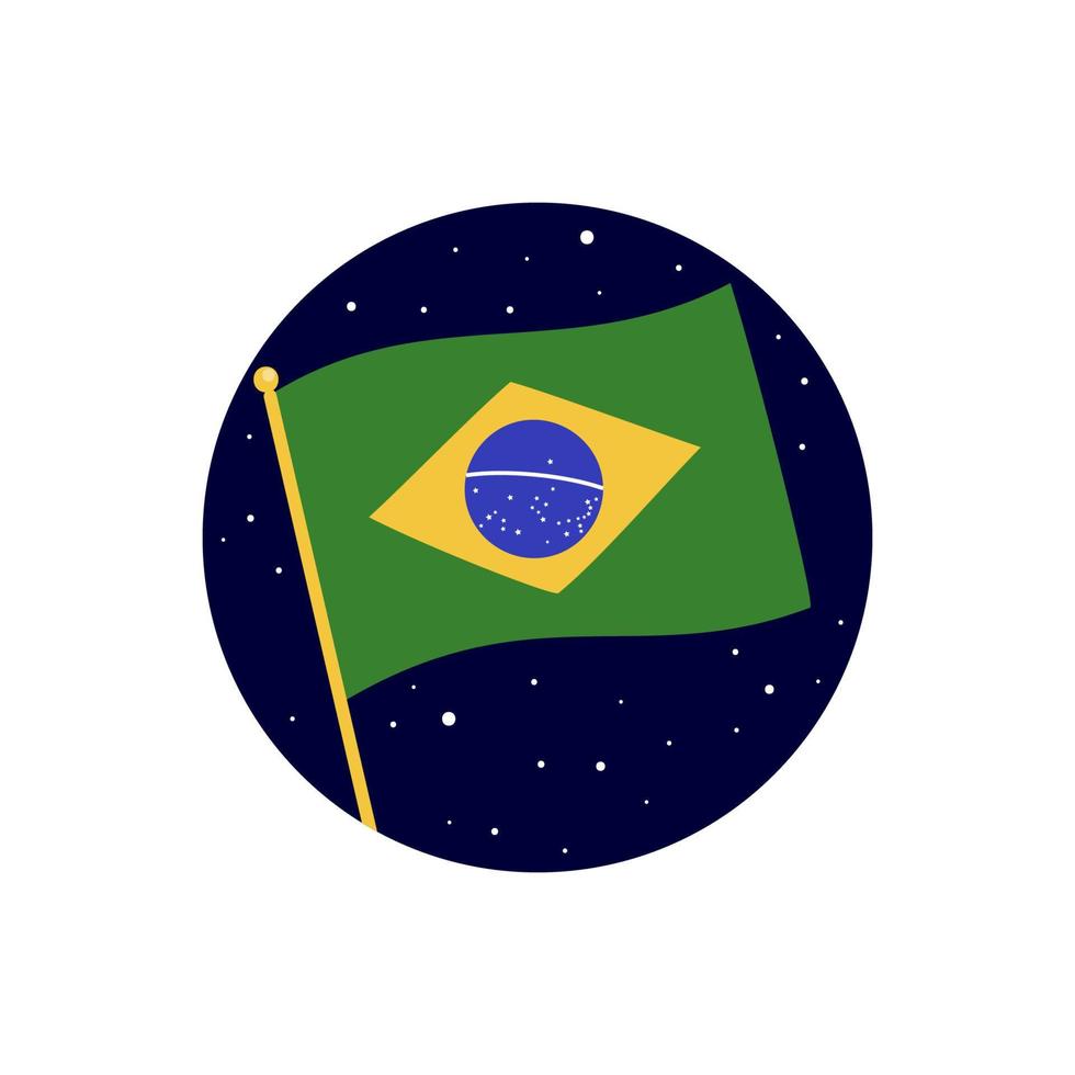 projeto de vetor de bandeira do país do brasil