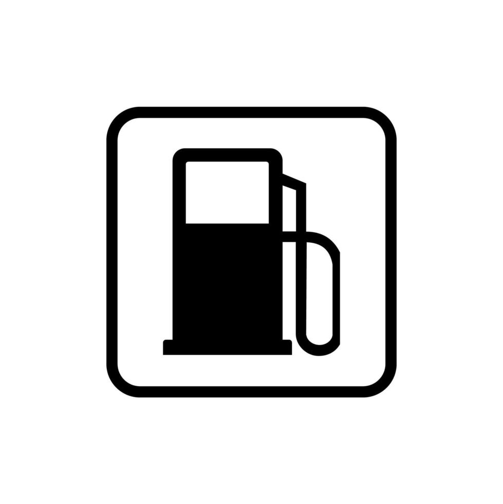 design de vetor de ícone de posto de gasolina