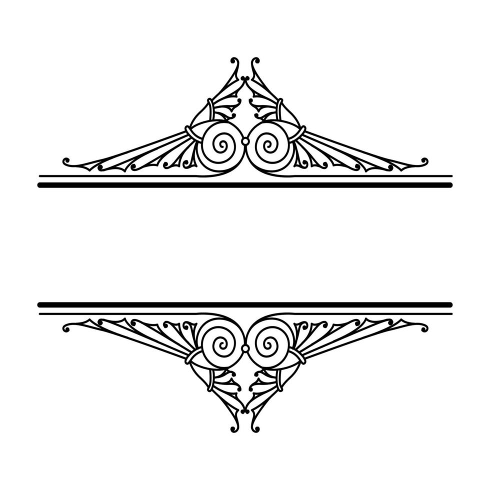 design de vetor de ornamento de moldura clássica