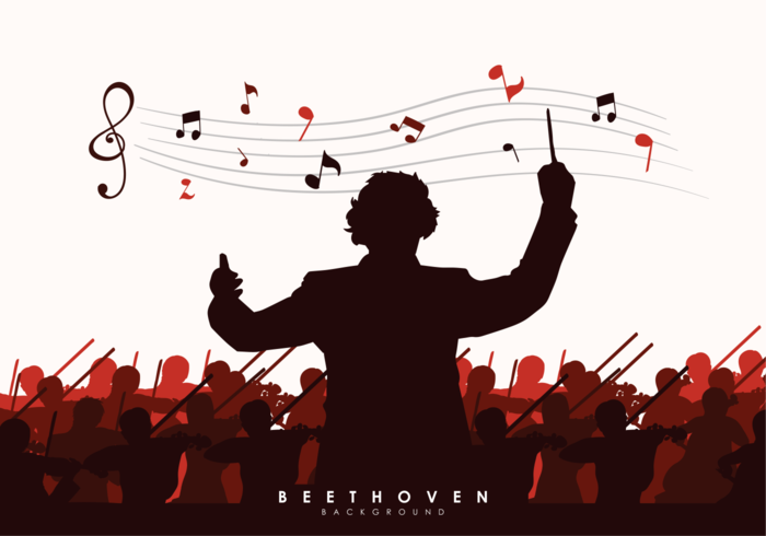 Ilustração vetorial de Beethoven vetor