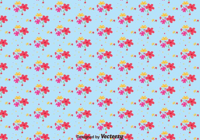 Flor ditsy print pattern vector