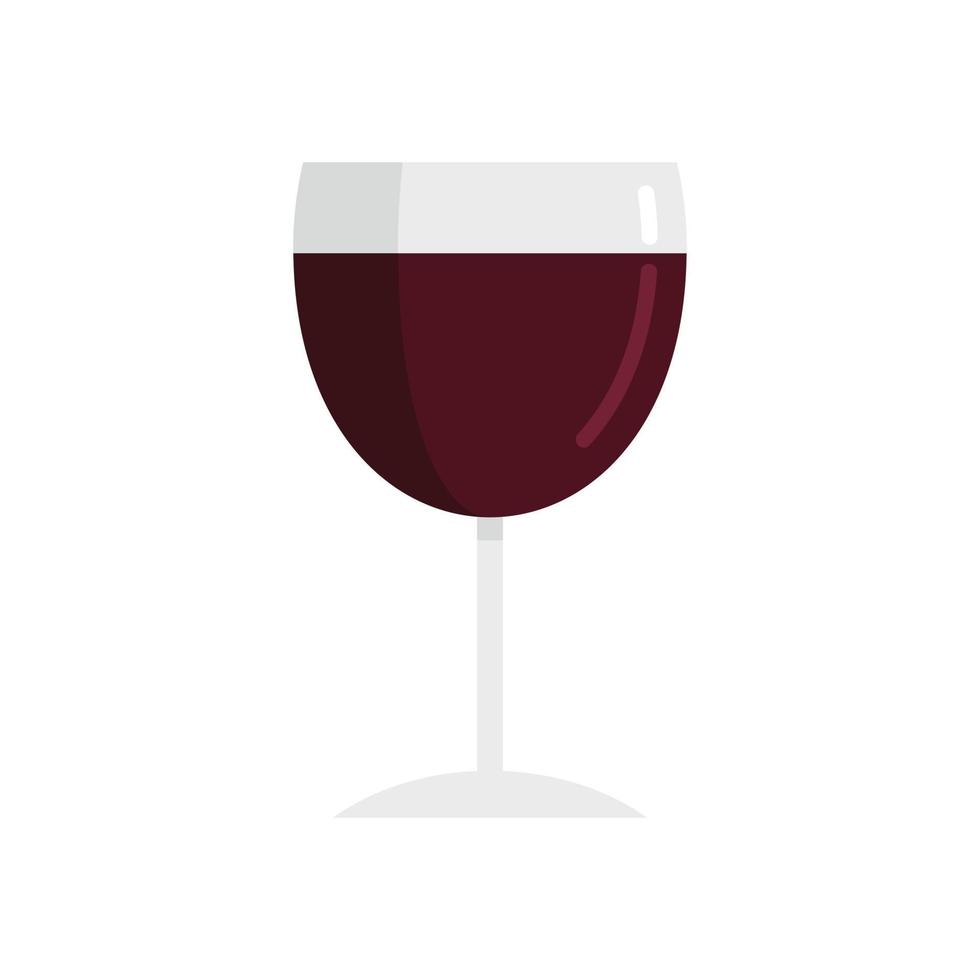 ícone de taça de vinho francês vetor plano isolado