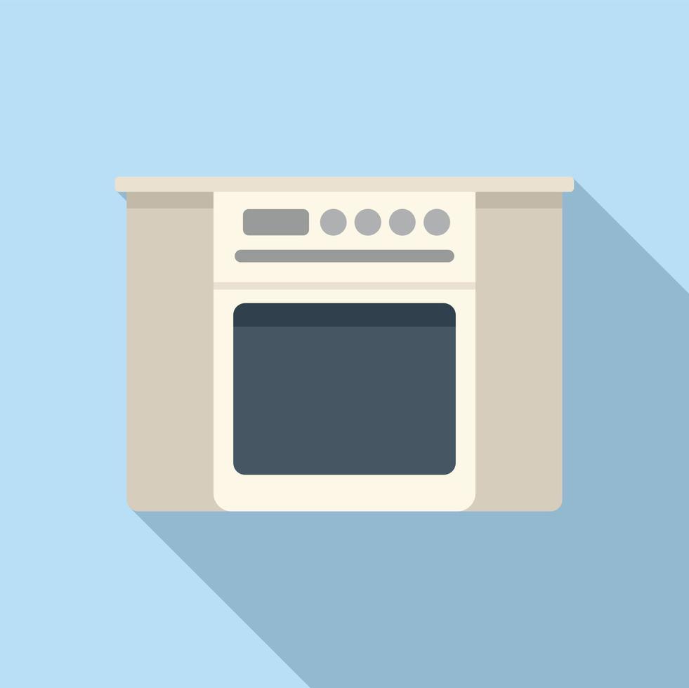 vetor plana de ícone de fogão de cozinha. design de interiores