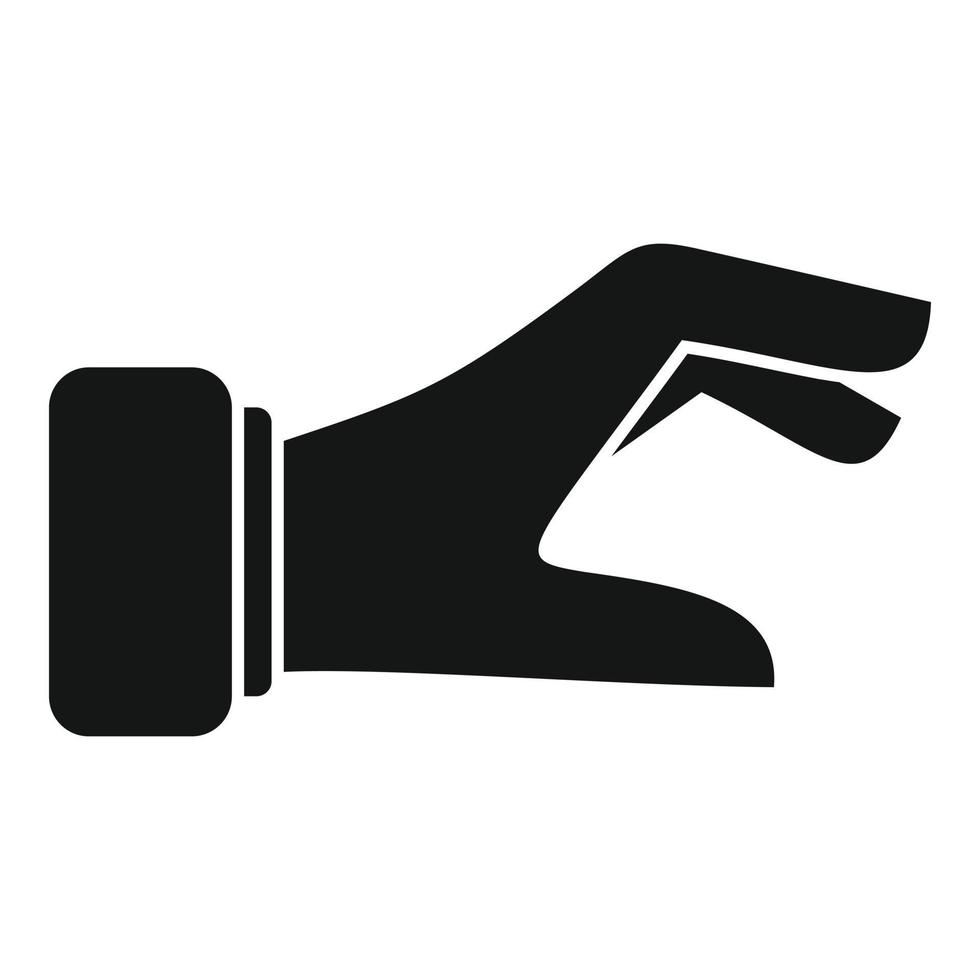 vetor simples do ícone do gesto da piada. pose de braço