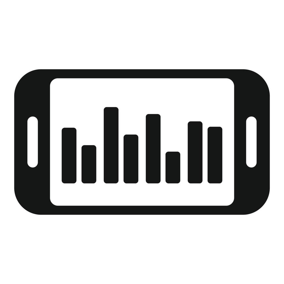 gráfico gráfico ícone simples vetor. pessoas de negócio vetor