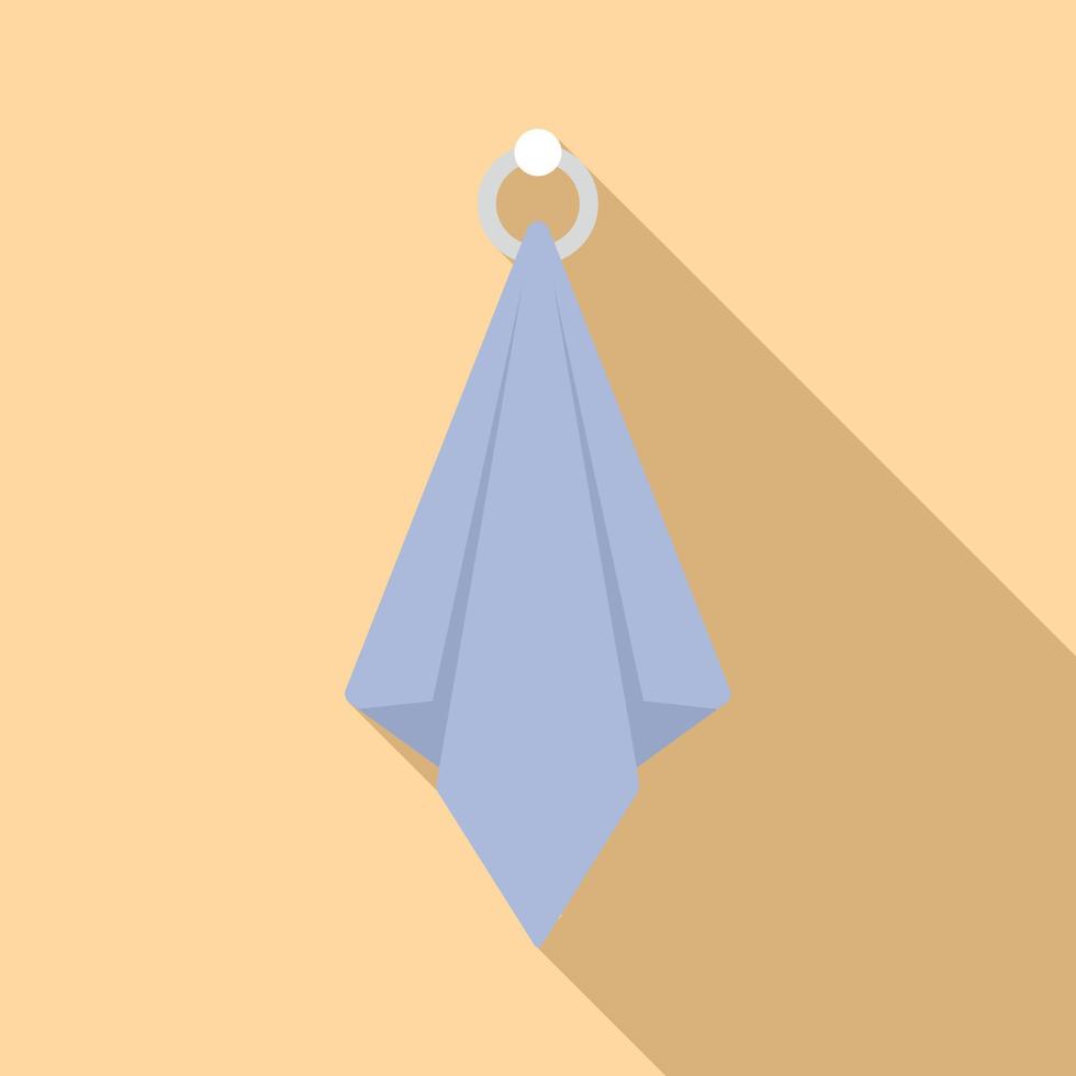 vetor plano de ícone de toalha limpa. tecido de tecido