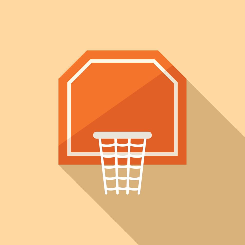 vetor plana de ícone de placa de basquete. exercício esportivo