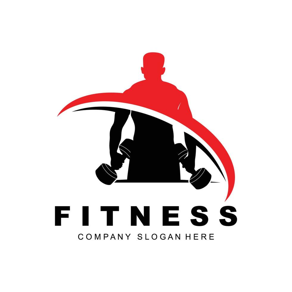 logotipo da academia, vetor de logotipo de fitness, design adequado para fitness, equipamentos esportivos, saúde corporal, marcas de produtos de suplementos corporais