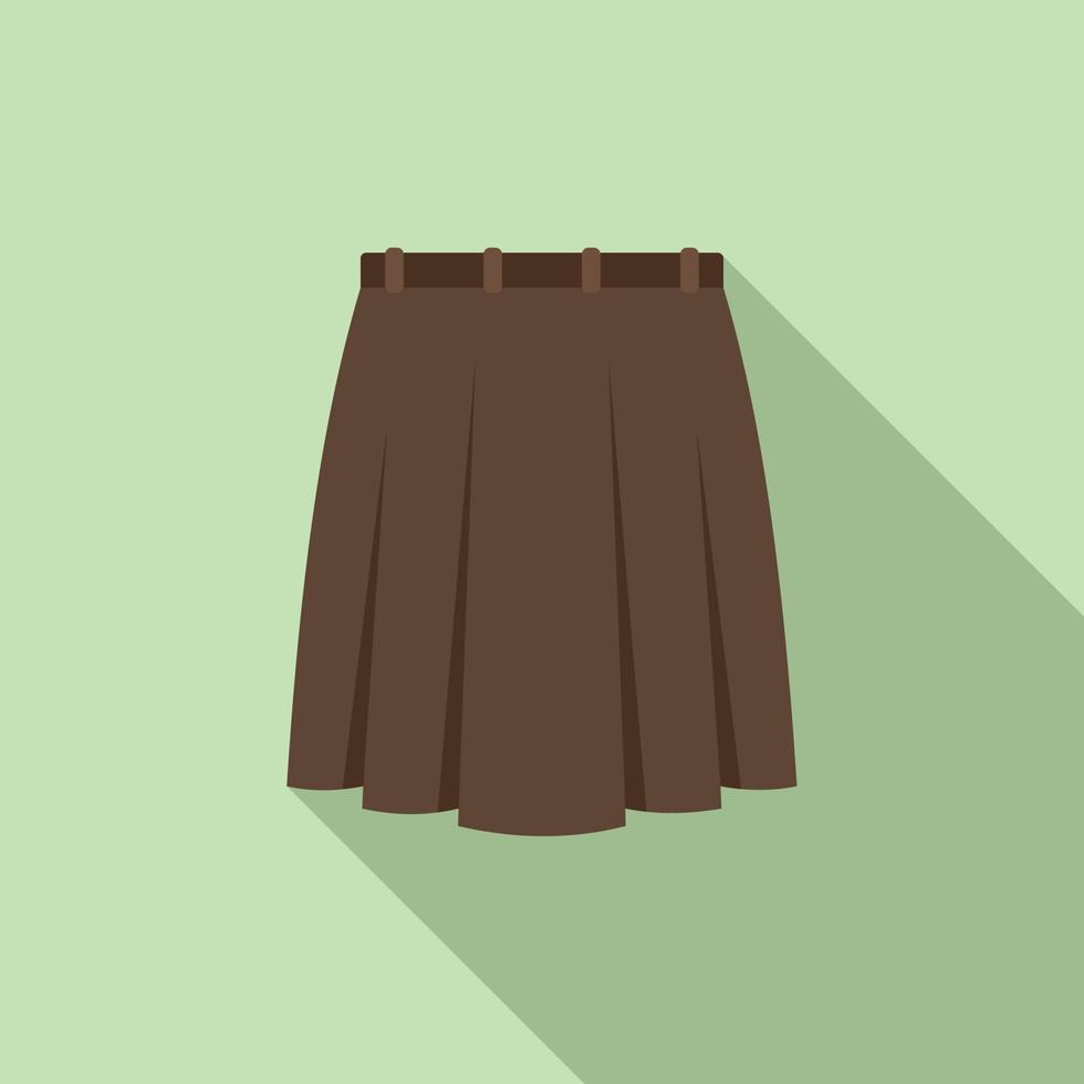 vetor plana de ícone de saia têxtil. terno da moda
