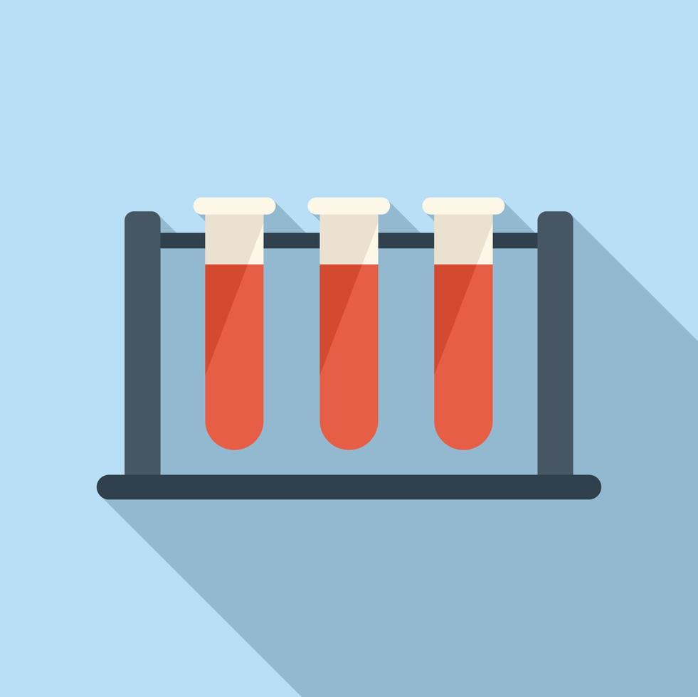 os tubos de ensaio representam o vetor plano do ícone. saúde familiar