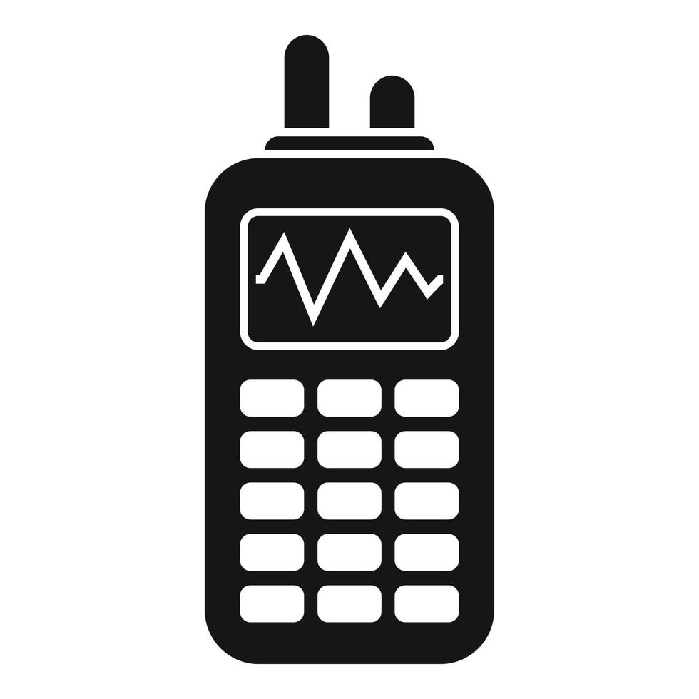 vetor simples do ícone do walkie-talkie. controle de negócios