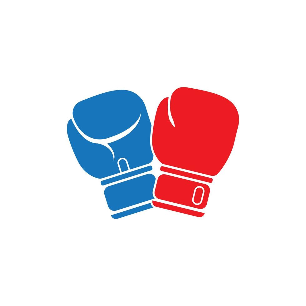 ilustração do ícone do vetor do logotipo das luvas de boxe
