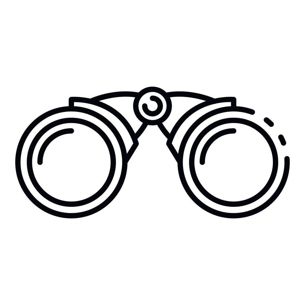 ícone de binóculos de marinheiro, estilo de estrutura de tópicos vetor