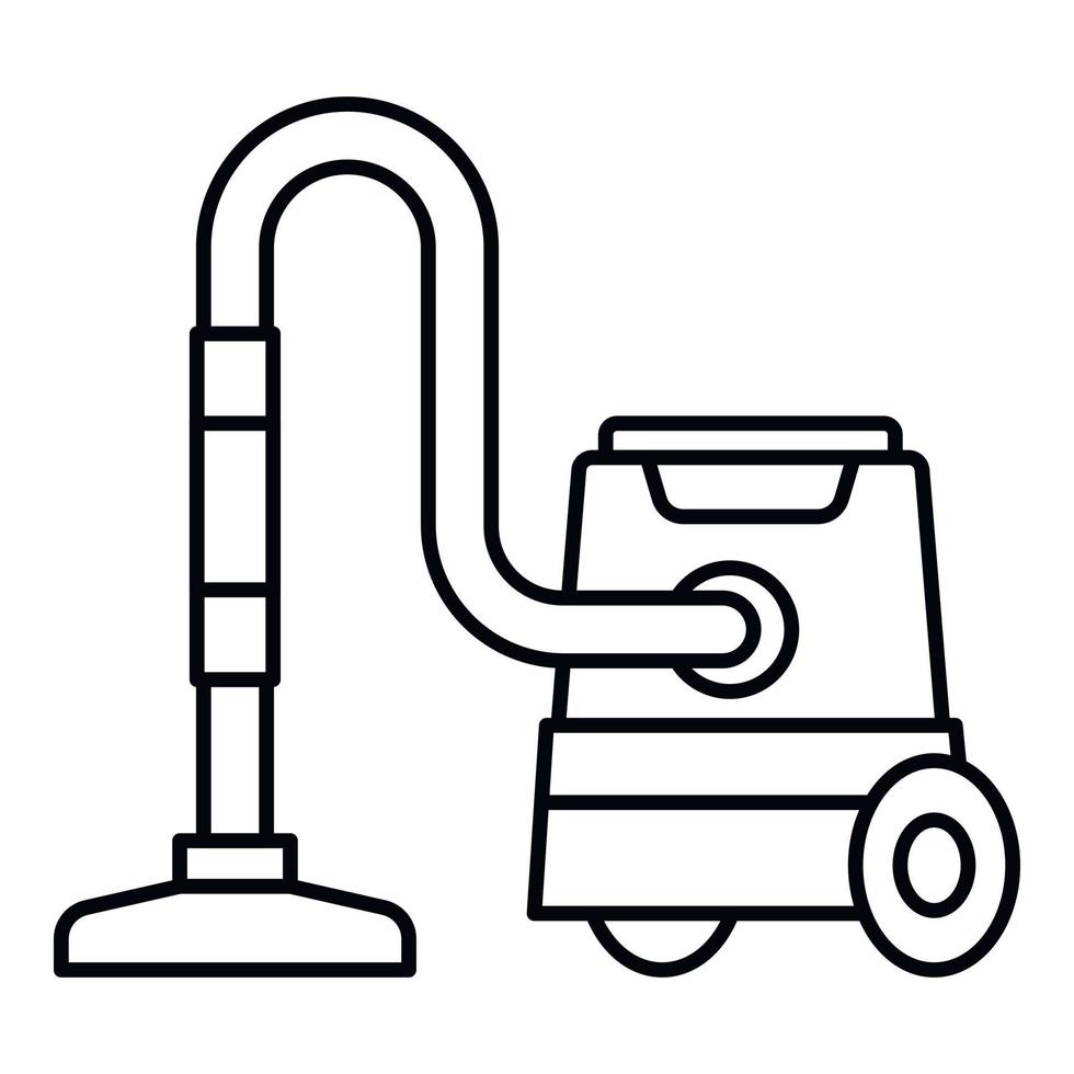 ícone do aspirador turbo, estilo de estrutura de tópicos vetor