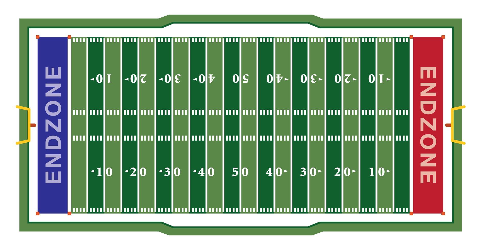 campo de futebol americano vetor