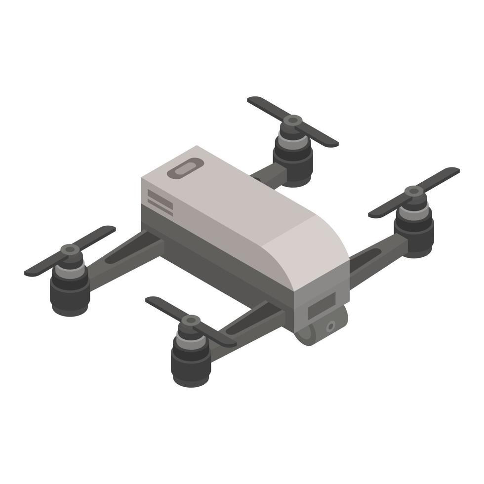 ícone de drone pequeno moderno, estilo isométrico vetor
